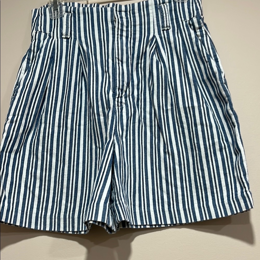 Striped Blue and White women’s Shorts